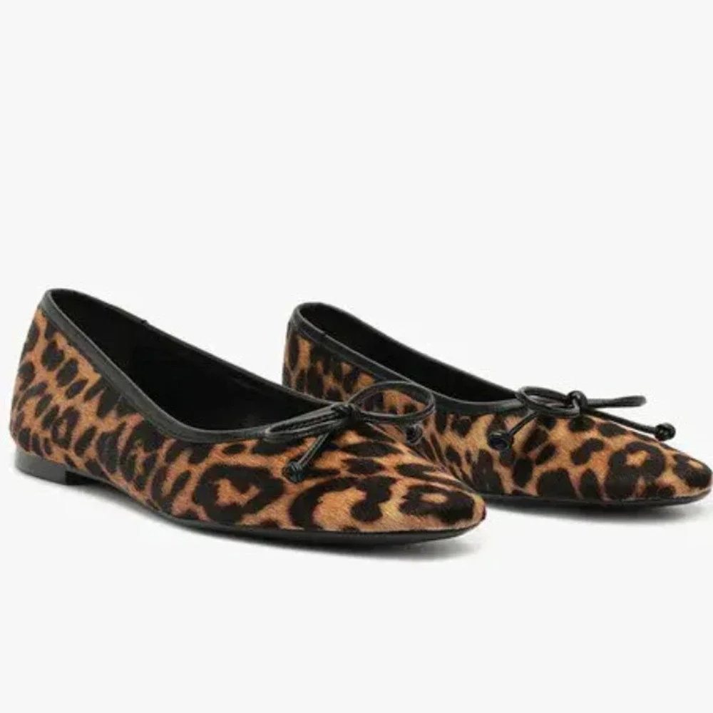 SCHUTZ New in Box Arissa Leopard Ballerina Square Toe Flats in Leopard // 9.5